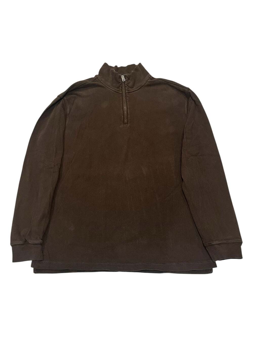 Gap XL Men's Dark Brown Quarter-Zip Pullover Sweatshirt